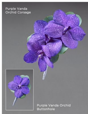 Purple Vanda Orchid Corsage