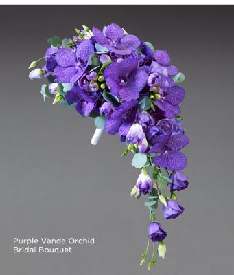 Purple Vanda Orchid Bridal Bouquet